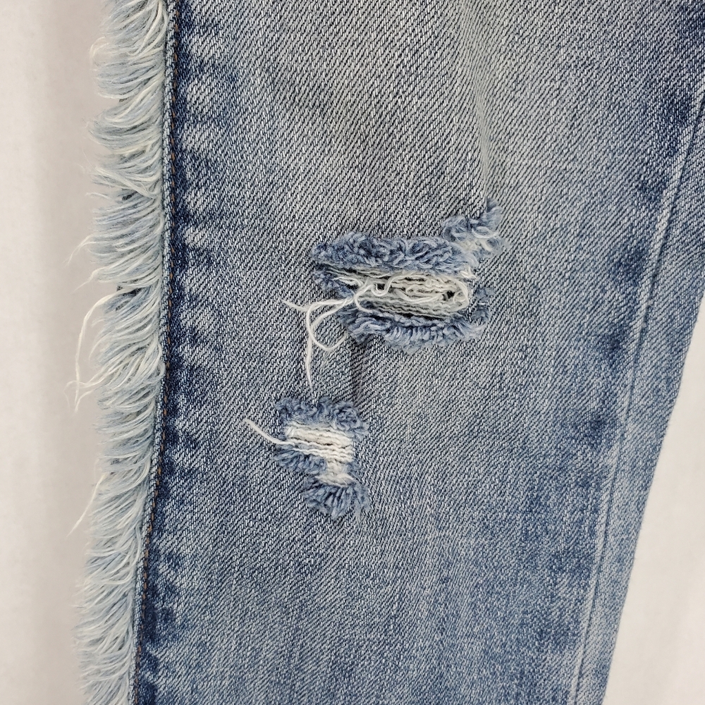 NWT Blank NYC Frayed Skinny Jeans Raw Hem Fray for Days Size 25 Boho - Picture 9 of 14